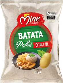 Batata Palha Extra Fina - 80g | Caixa com 24 unidades