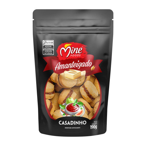 Biscoito Amanteigado Casadinho 190g | Caixa com 30 unidades