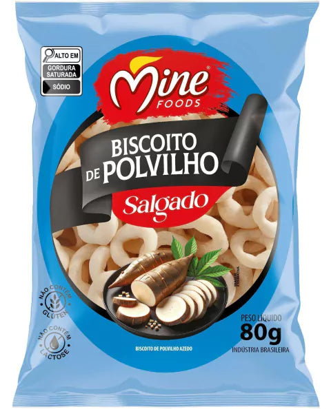 Biscoito Polvilho - 80g | Caixa com 20 unidades