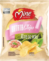 Batata Chips Peito de Peru - 40g | Unidade MineBox