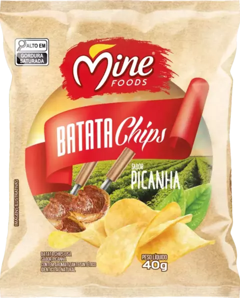 Batata Chips Picanha - 40g | Caixa com 20 unidades