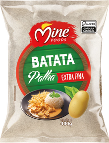Batata Palha Extra Fina - 400g | Caixa com 15 unidades