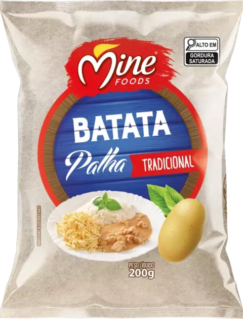 Batata Palha Tradicional - 200g | Caixa com 15 unidades