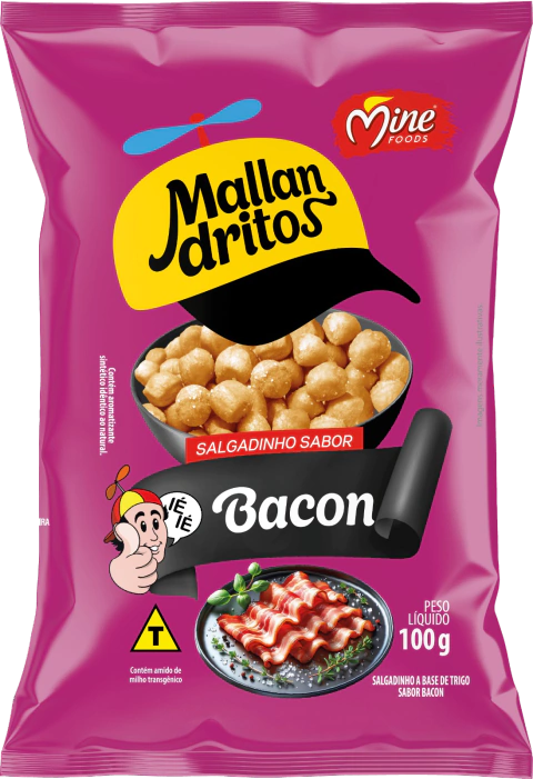 Mallandrito Sabor Bacon | Caixa com 40 unidades
